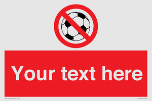 Custom No Ball Games Sign